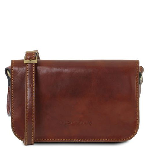 Carmen - Leather shoulder bag with flap